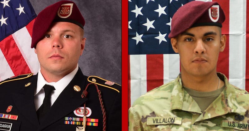Staff Sgt. Ian P. McLaughlin, 29, of Newport News, Virginia and Pfc. Miguel A. Villalon.