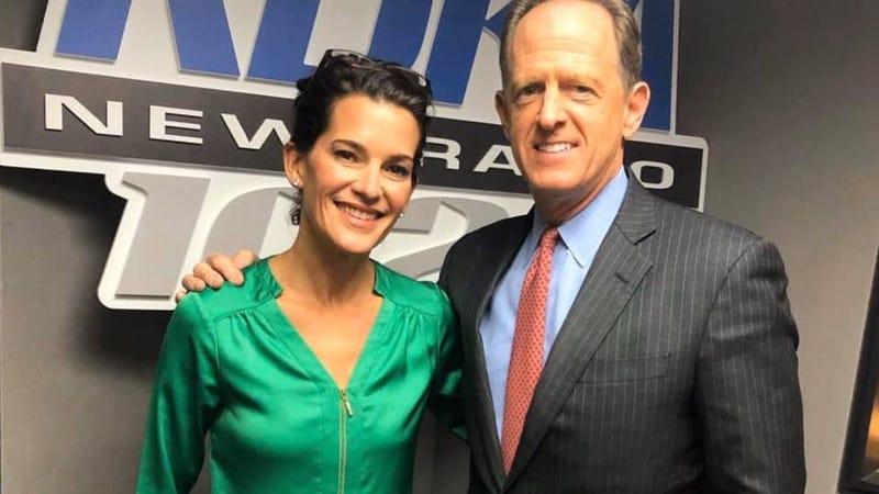 Senator Pat Toomey and Wendy Bell in KDKA Radio studio