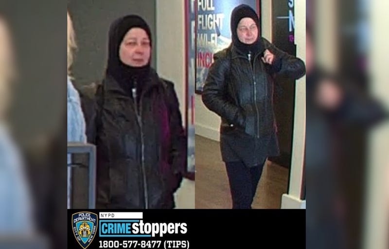 Police are searching for a woman in the suspected hate crime from March 25