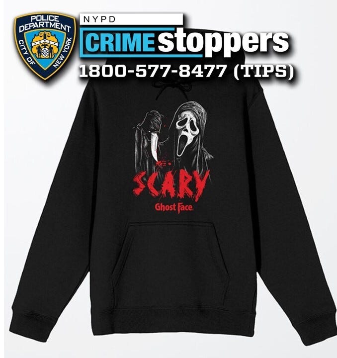 Police released photos of a man in a "Ghostface" hoodie they are looking to identify, accused of raping a woman at knifepoint in Queens last week.