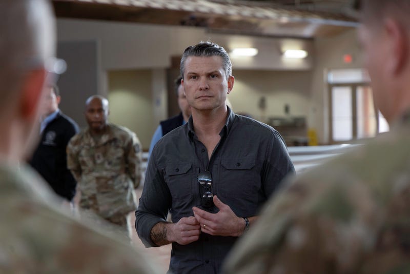 U.S. Secretary of Defense Pete Hegseth visits Joint Task Force North, U.S. Northern Command, to see the efforts military men and women are undertaking in support of U.S. Customs and Border Protection to secure the southern border at Fort Bliss, Texas, Feb. 12, 2025
