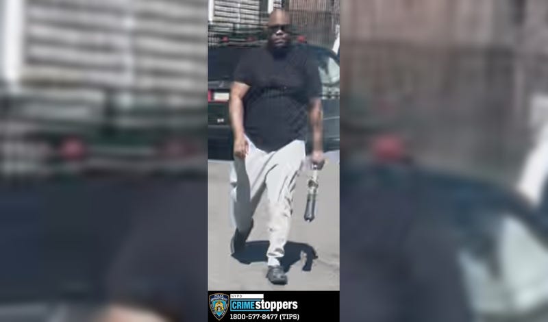 The NYPD released a surveillance image Tuesday of the suspect in the March 30 assault