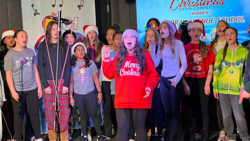B101's K-8 Division 2023 Christmas Choir Competition Champions Murray Avenue School Perform at B101