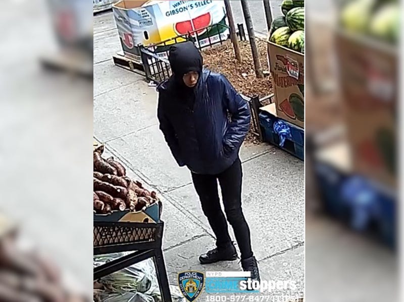 Police are searching for a suspect in the May 4 robbery in the East Village