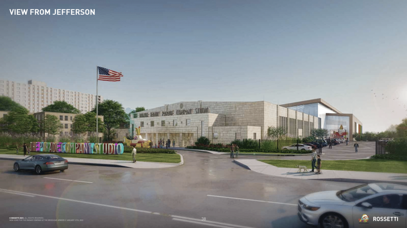 Renderings of new Parade Company HQ