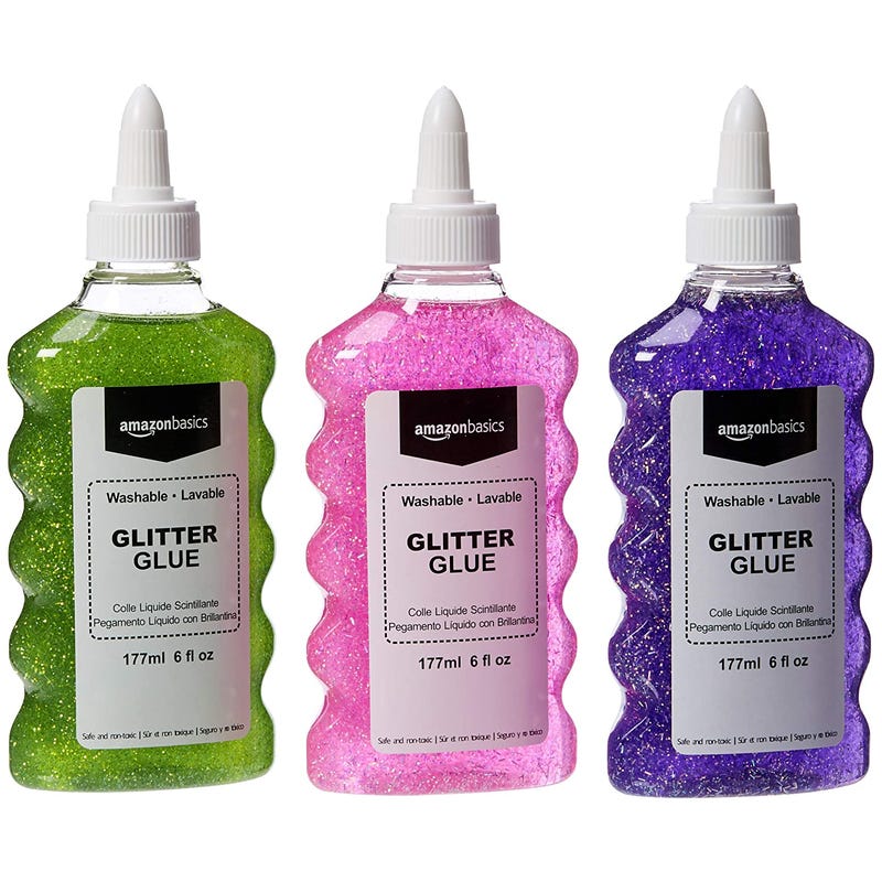Amazon Basics Liquid Washable Glitter Glue