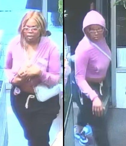 Police released images Thursday of the suspected stabber