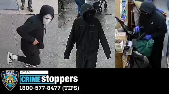 A suspect wanted in connection to a spree of stick-ups in the Bronx that have occurred over the last few months.