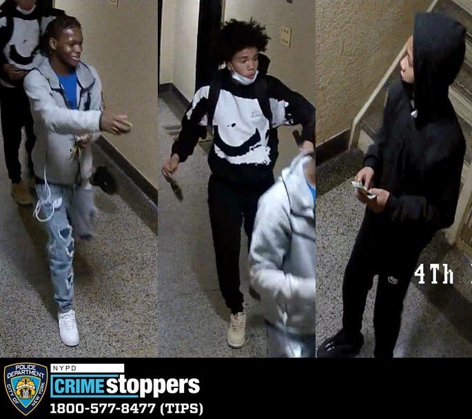 Police are searching for three teen suspects in the April 14 robbery in Jerome Park