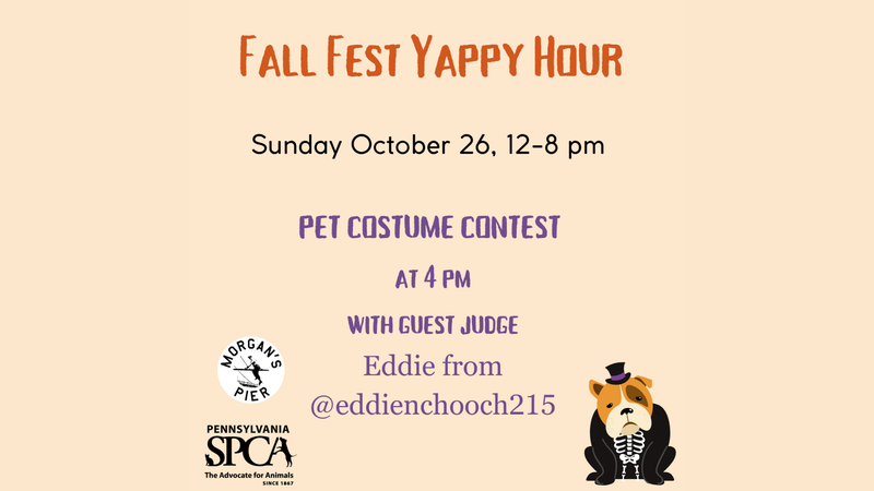 Morgan's Pier Yappy Hour and Pet Costume Contest