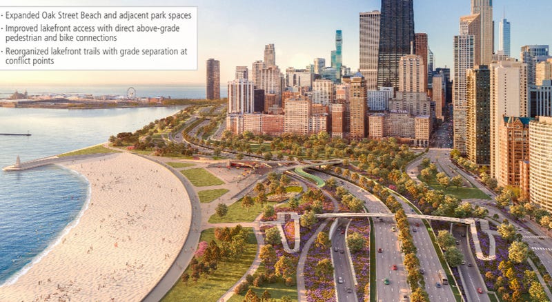 Oak Street Beach rendering
