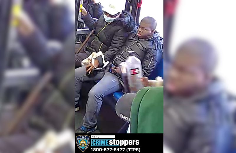 Police are searching for two suspects in the attack aboard a Harlem bus on April 10