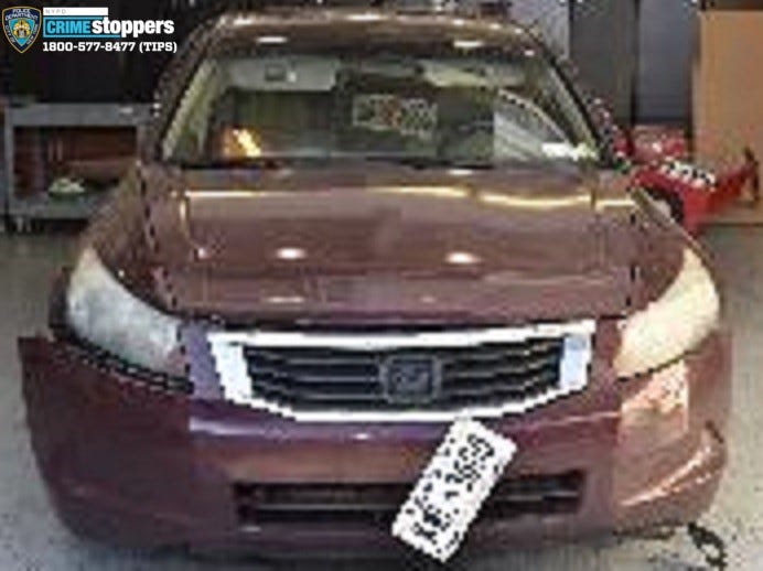 The vehicle of Andres Portilla, 28, allegedly used to stalk his victims