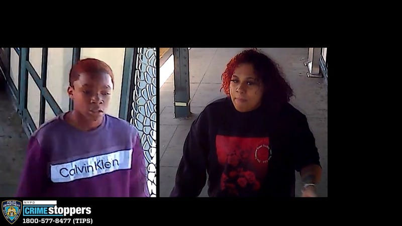 Police are searching for two suspects in the April 10 assault at the 88th Street station in Ozone Park