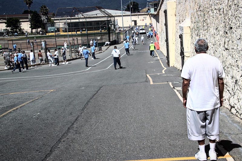 inside the walls of San Quentin. 