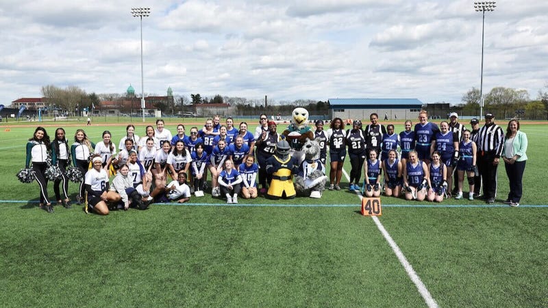 Four teams competed in the first-ever NCAA women's varsity flag football tournament: Immaculata University, Neumann University, Marymount University and Centenary University.