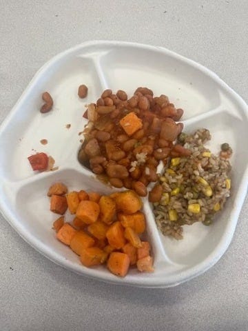 Photos sent to State Senator Iwen Chu depicting the food quality in NYC Public Schools.