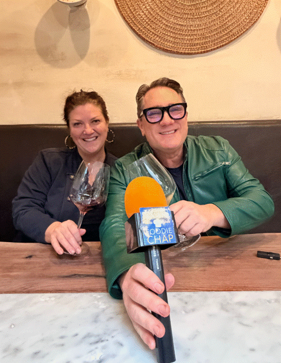 Liam Mayclem with Shelley Lindgren.