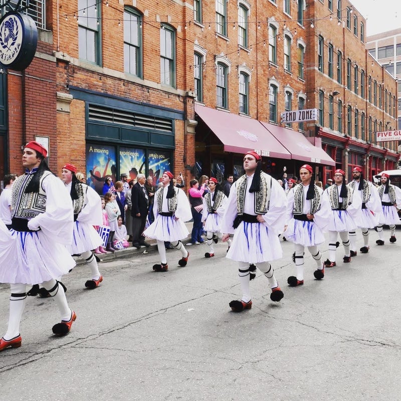 Parade in Greektown