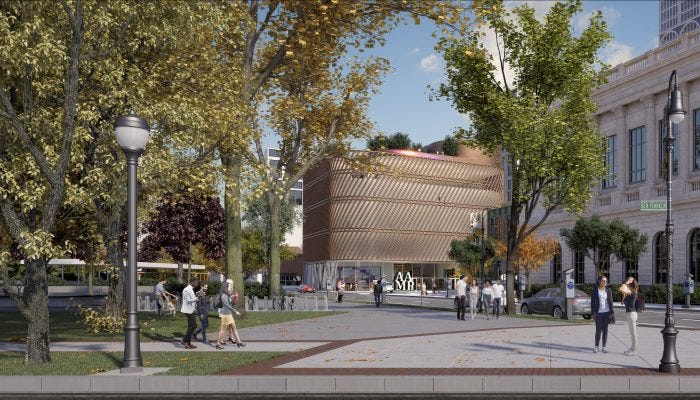 New renderings reveal the design of the new African American Museum in Philadelphia building, slated to be built near the Benjamin Franklin Parkway.