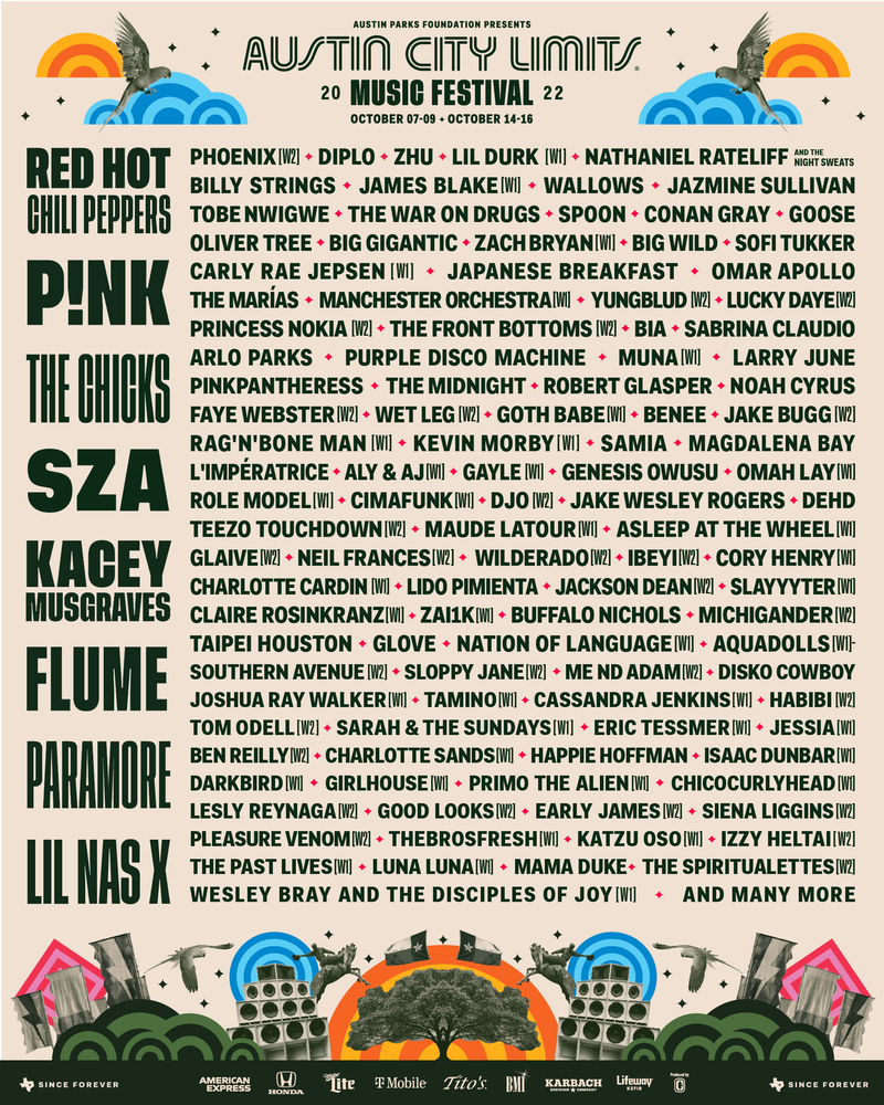 Austin City Limits 2022 lineup