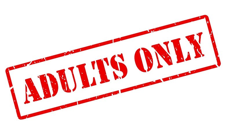 "Adults Only" graphic