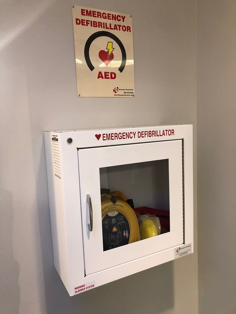 The AED Defibrillator In Our Building 