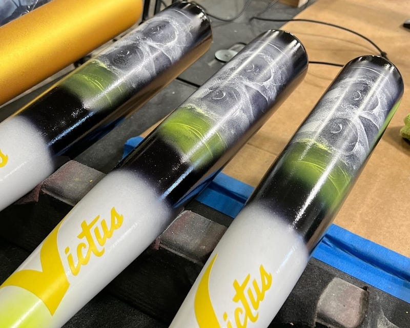 Bats made by Victus Sports in King of Prussia.
