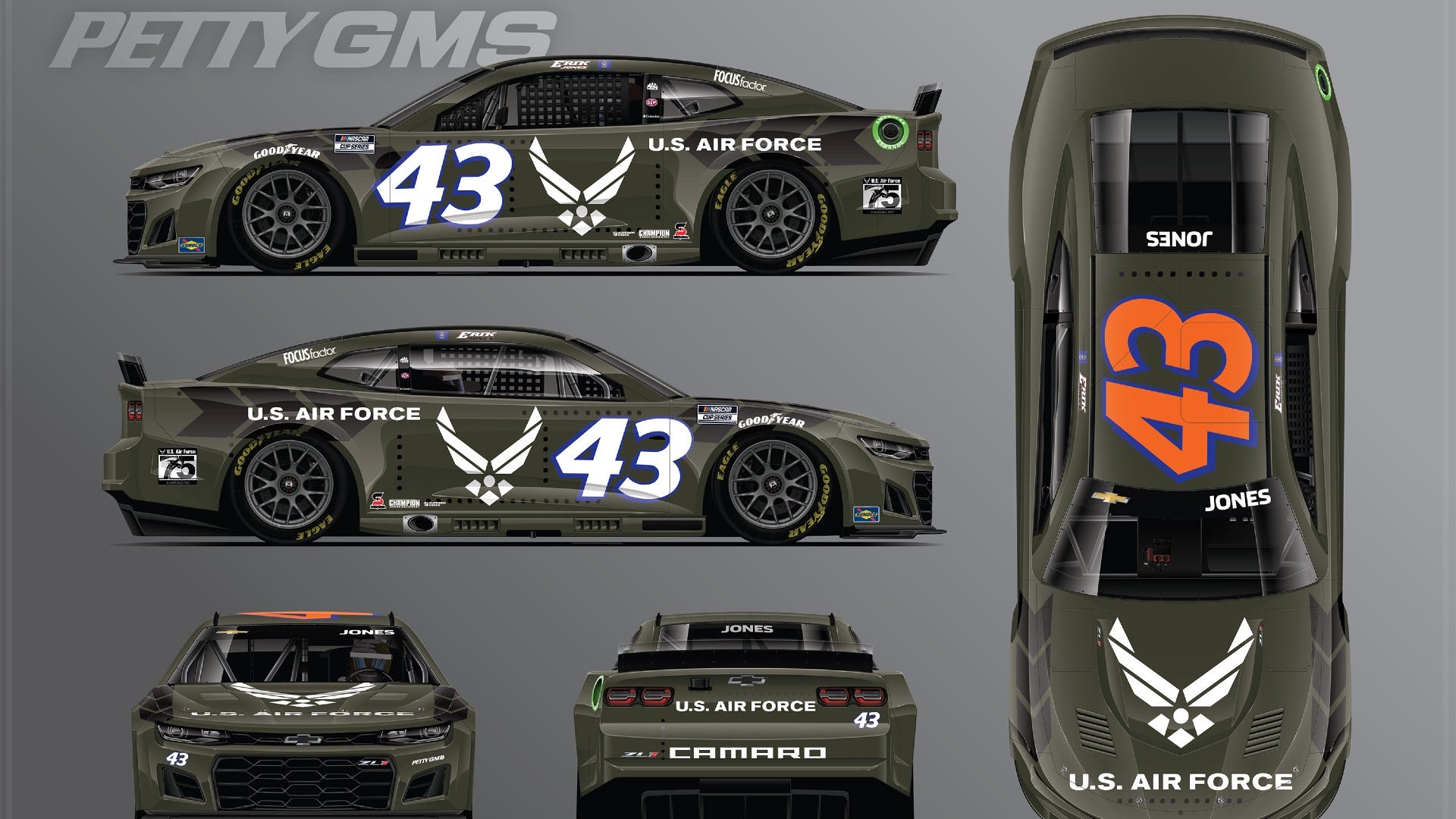 Airman wins paint scheme fan vote contest for NASCAR team car