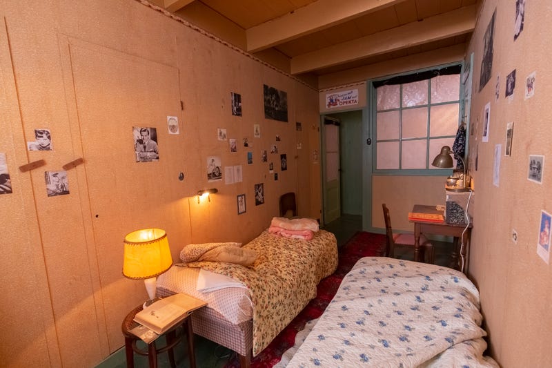 A view of the actual Anne Frank House in Amsterdam
