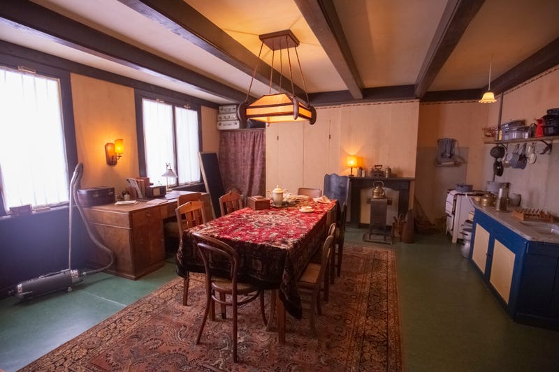 A view of the actual Anne Frank House in Amsterdam