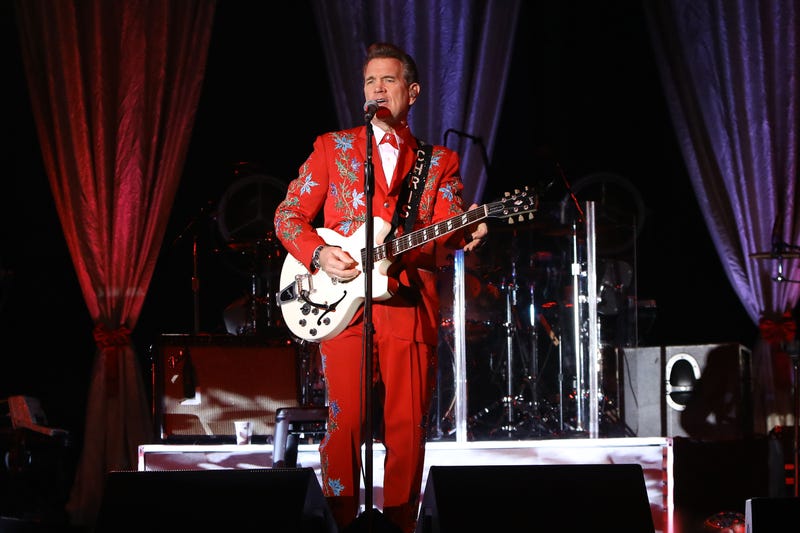 Chris Isaak performs at Treasure Island Resort and Casino on Friday, December 10, 2021