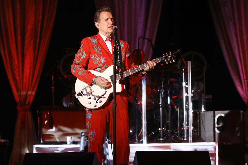 Chris Isaak performs at Treasure Island Resort and Casino on Friday, December 10, 2021