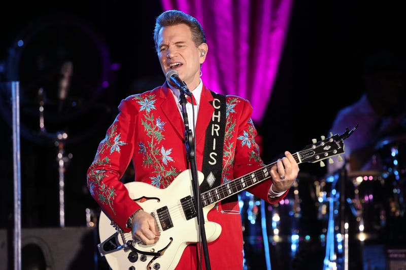 Chris Isaak performs at Treasure Island Resort and Casino on Friday, December 10, 2021