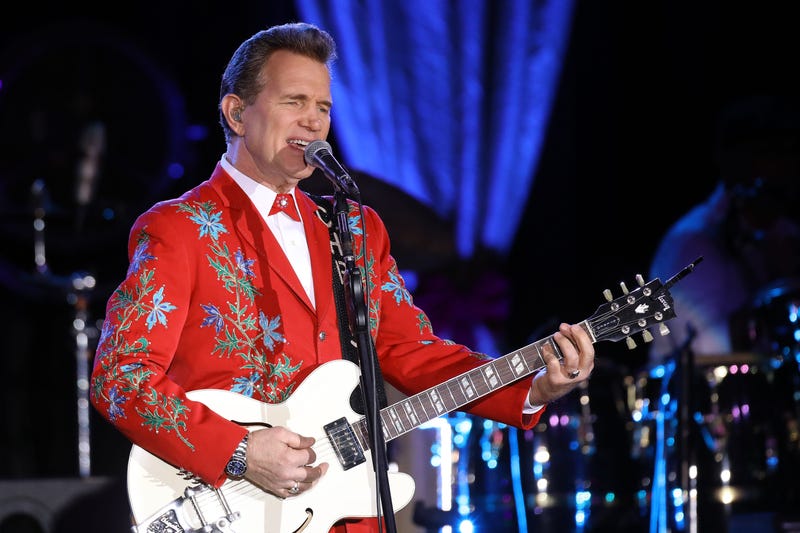 Chris Isaak performs at Treasure Island Resort and Casino on Friday, December 10, 2021