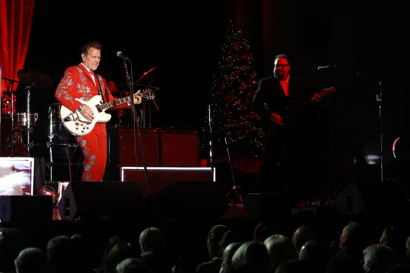 Chris Isaak performs at Treasure Island Resort and Casino on Friday, December 10, 2021