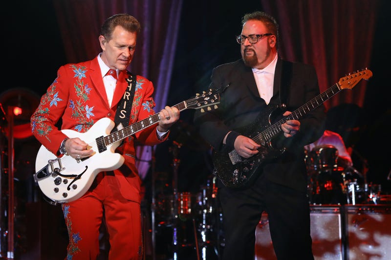 Chris Isaak performs at Treasure Island Resort and Casino on Friday, December 10, 2021