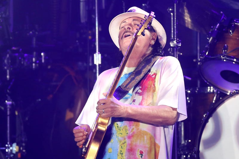 Santana performs at Treasure Island Resort & Casino