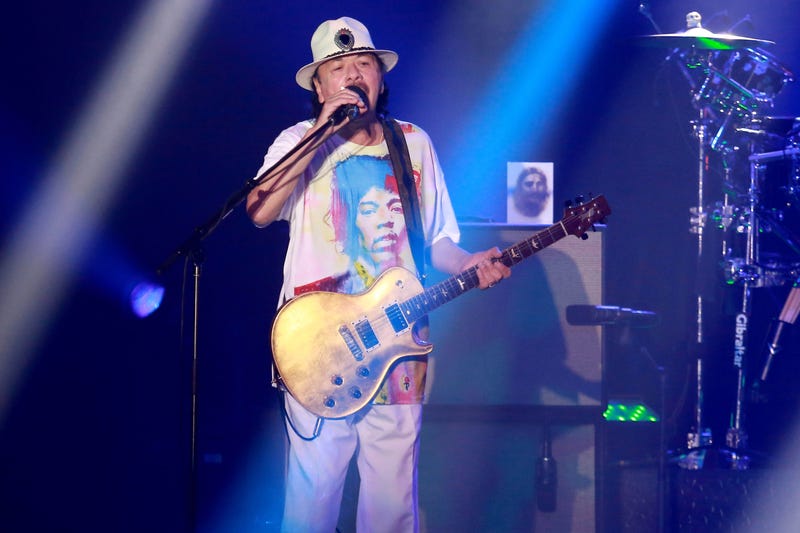 Santana performs at Treasure Island Resort & Casino