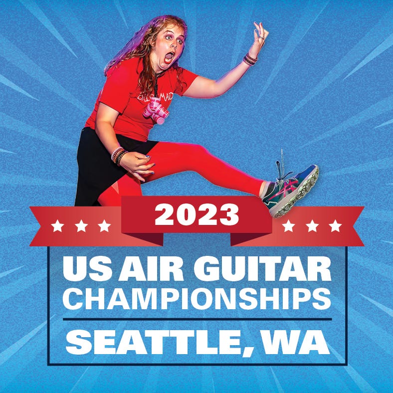 US Air Guitar Competition in Seattle