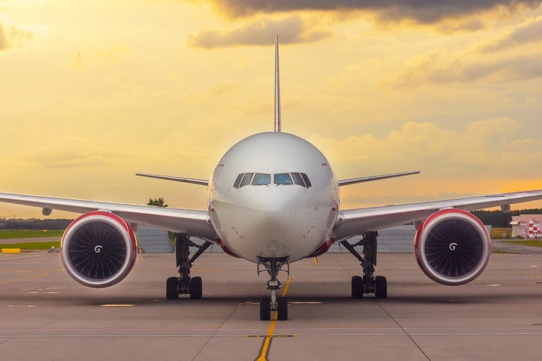 Airplane on runway