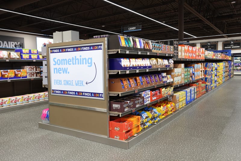 Inside an ALDI store