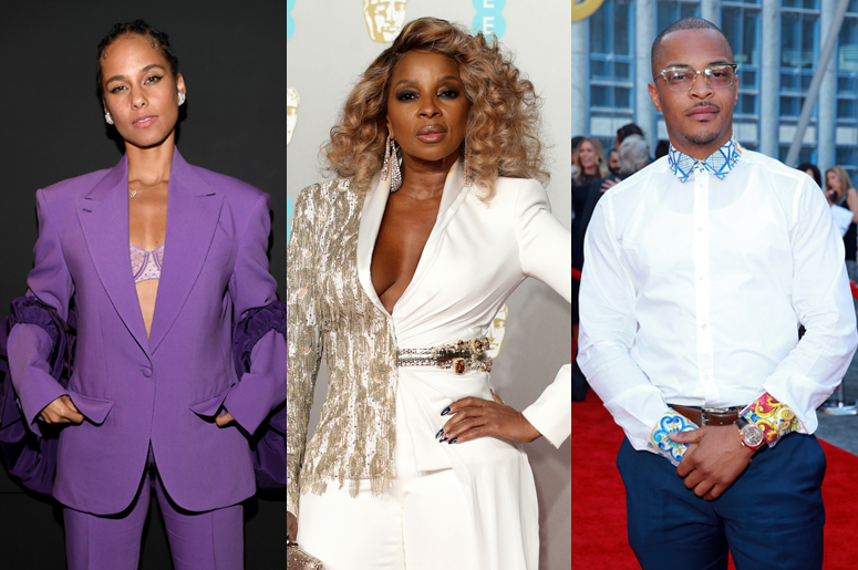 Alicia Keys, Mary J. Blige and T.I.