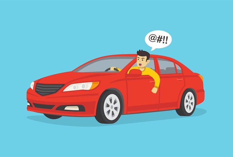 angry driver