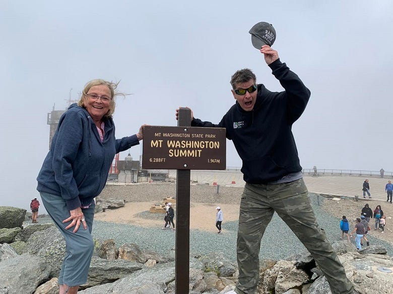 Rocky & Sue on the top of Mt. Washington