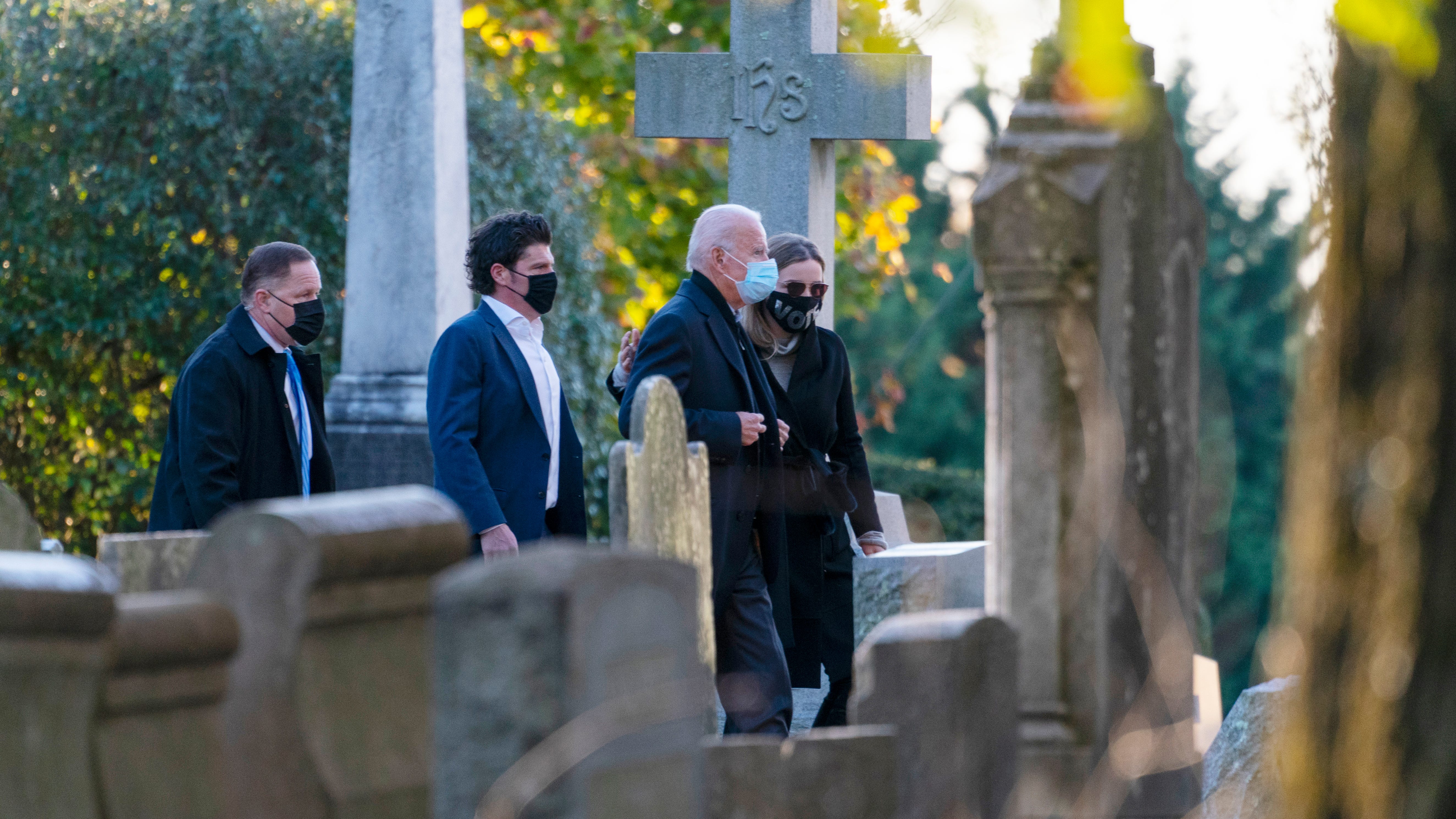 VIDEO: Biden kicks off Election Day with visit to son Beau's grave