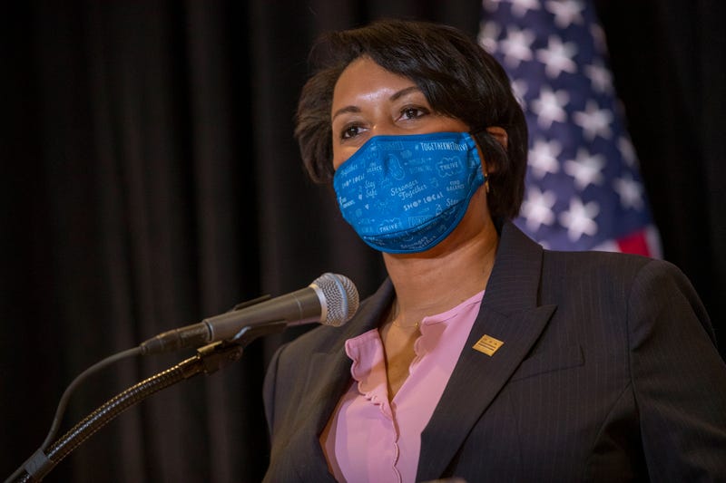 In this Dec. 17, 2020 file photo, District of Columbia Mayor Muriel Bowser speaks during a news conference in Washington. Homicides in Detroit, New York, Philadelphia and other cities have topped 2019 numbers as violence surged while much of the U.S. struggled during the coronavirus pandemic.