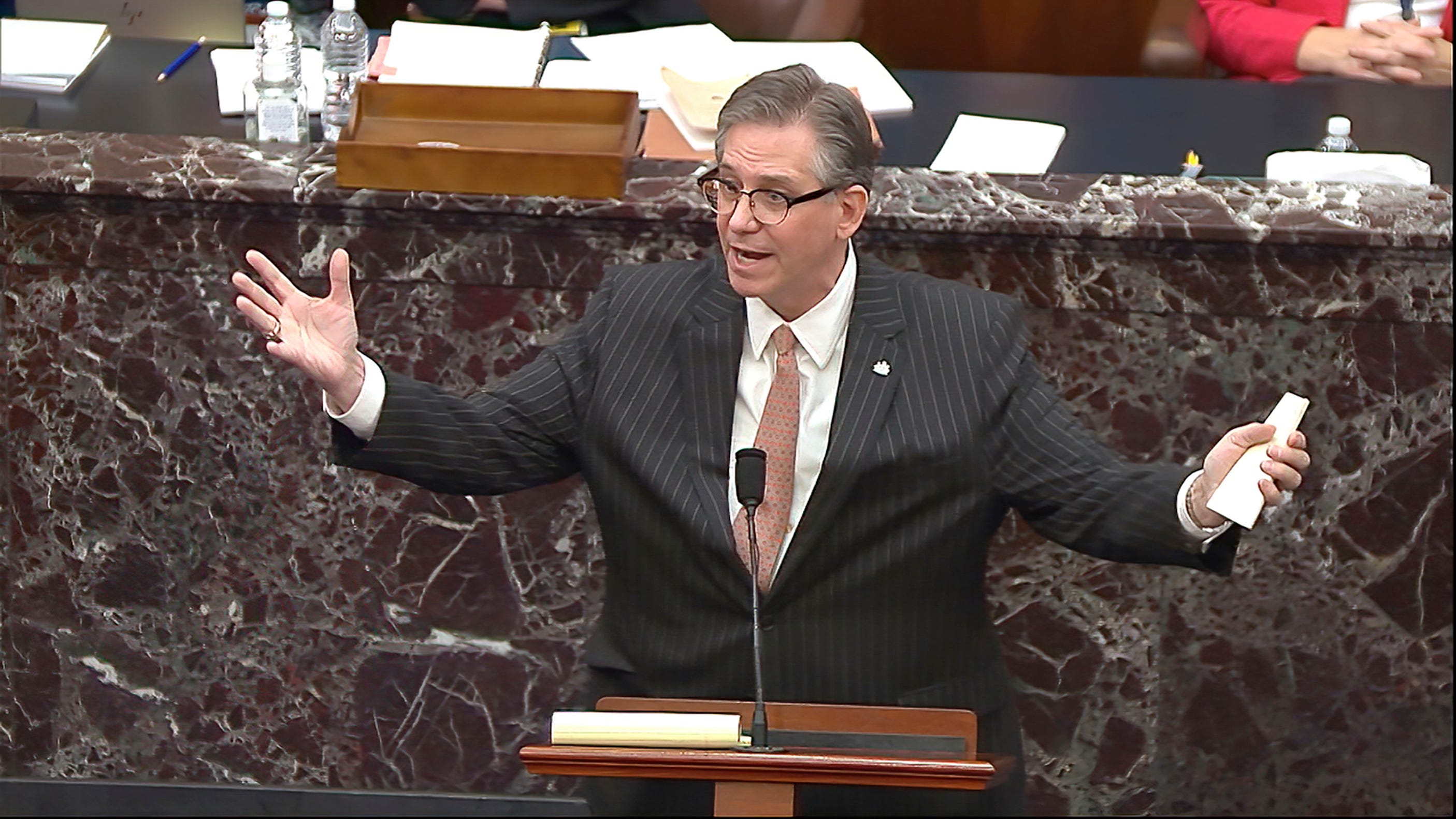 Impeachment defense debut baffles GOP senators, infuriates Trump