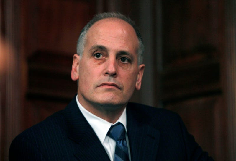 File photo: In this March 3, 2010 file photo, Larry Schwartz listens to a news conference at the Capitol in Albany, N.Y