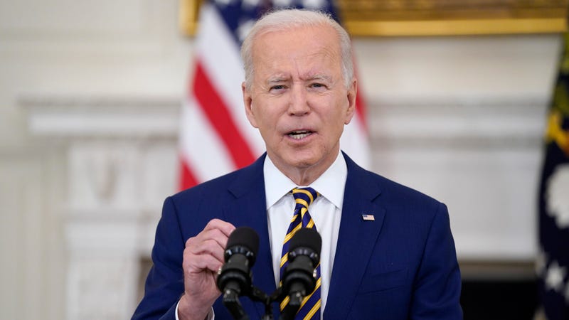 In this June 18, 2021, file photo, President Joe Biden speaks in the State Dining Room of the White House in Washington.